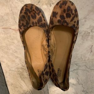 Leopard Flats in size 8